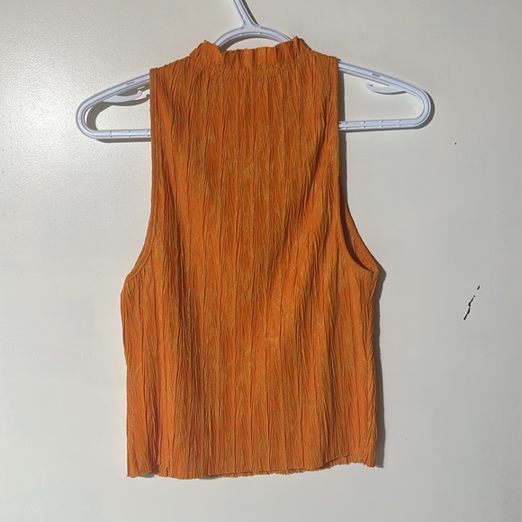 Zara orange sleeveless shirt - Picture 2 of 4